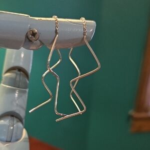 Elegant Silver Geometric Earrings